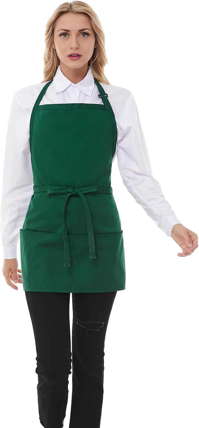 Aprons for Women with 3 Pockets, Server Apron, Aprons for Cooking, Chef Apron - Image 6