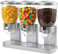 Triple Cereal Dispenser, 3 Pack 2L Large Cereal Containers Storage