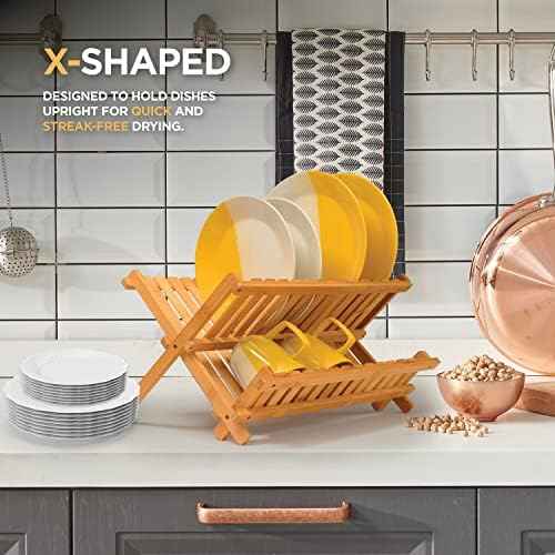 Bambüsi 2-Tier Bamboo Dish Drying Rack