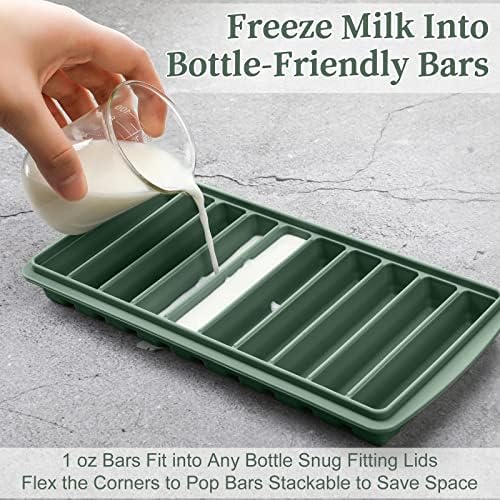 Eaasty 2 Pcs Breastmilk Freezer Storage Baby Food Milk Freezer Trays