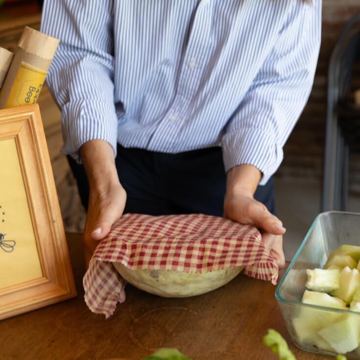 Reusable Beeswax Food Wraps, Plastic Wrap Alternative