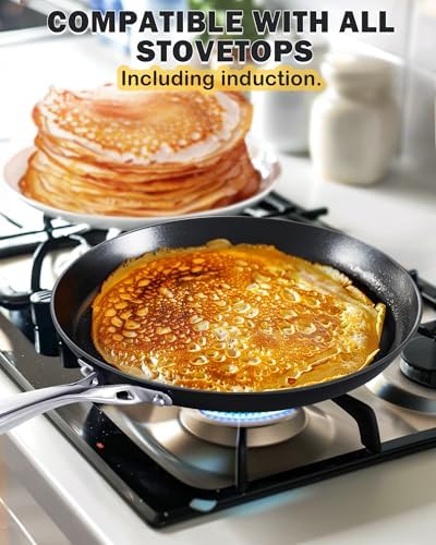Cooks Standard 10.5-inch Hard Anodized Ceramic Nonstick Crepe Pan