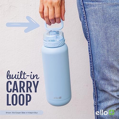 Ello Cooper 22oz Stainless Steel Water Bottle with Straw and Carry