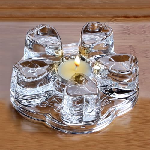 Sun's Tea Universal Solid Crystal Glass Ultra Clear Teapot Warmer