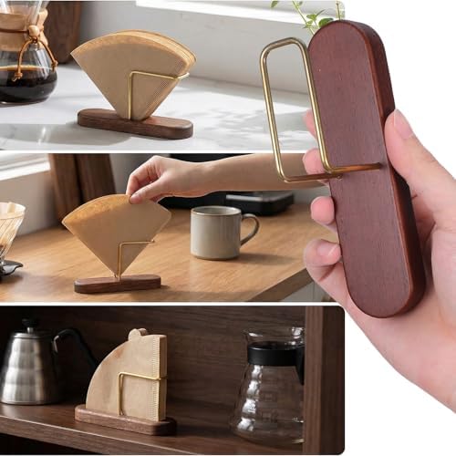 Cone Coffee Filter Holder for 60 Paper Filters Size #01 and #02