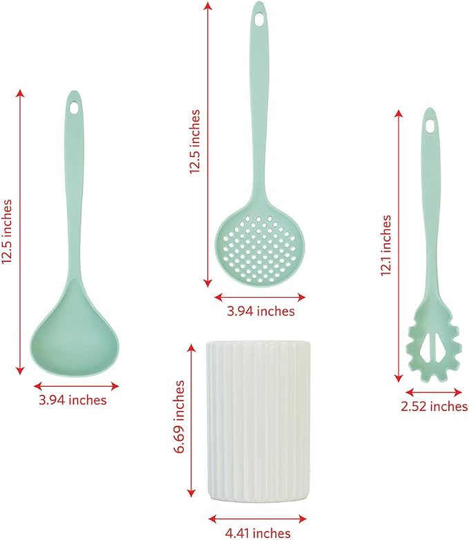Glad Kitchen Utensils Set, Spaghetti Server, and Turner Spatula Set - Image 5
