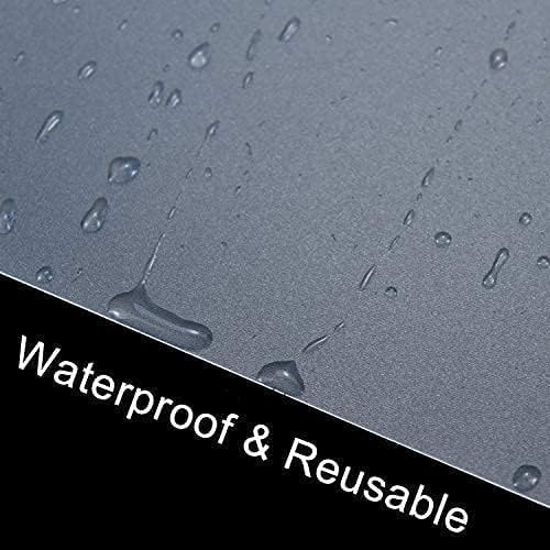 YoleShy Plastic Placemats Wipeable - 17 x 11 in Clear Placemats Set of