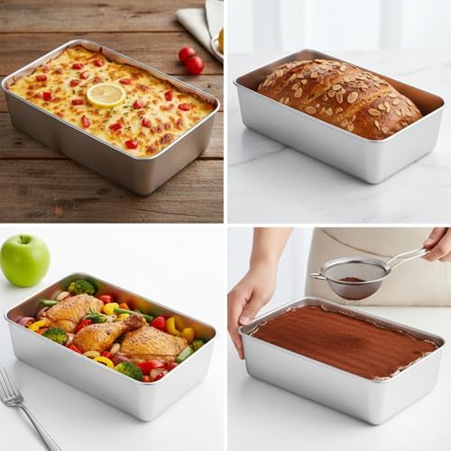 8 Pack Loaf Pan Set, 9x5 Inch Bread Loaf Pans for Baking