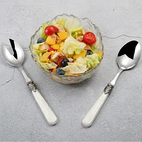 2-piece Salad Servers Stainless Steel Salad Serving Set Salad Fork and