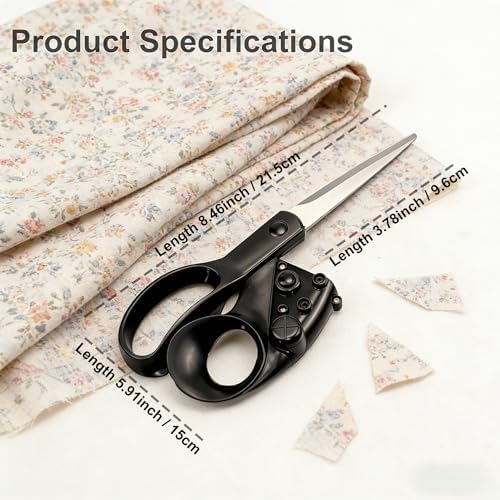 Laser Guided Scissors for Fabric & Paper – Heavy Duty Laser Guide