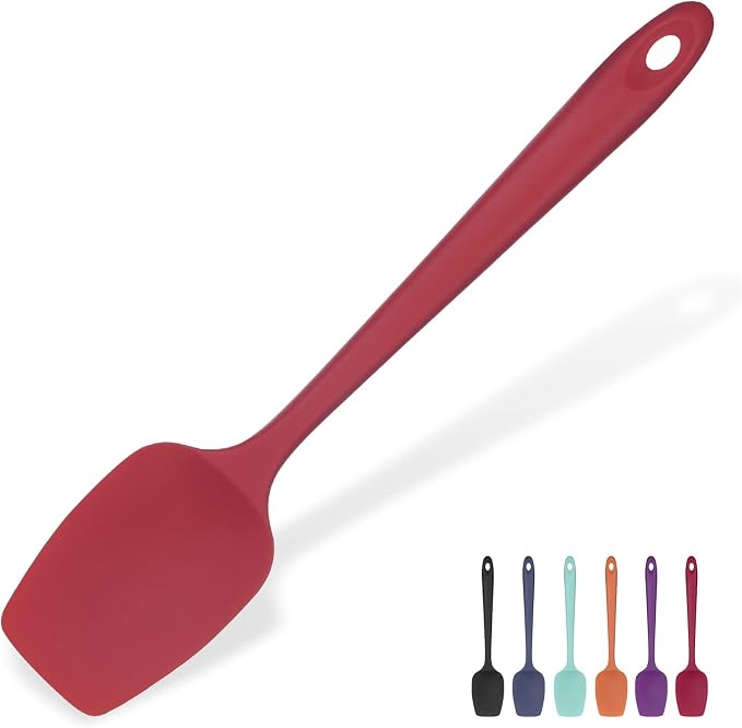 Heat Resistant Silicone Spoon Spatula: U-Taste 600ºF High Heat Flexible 11.38in by U-Taste