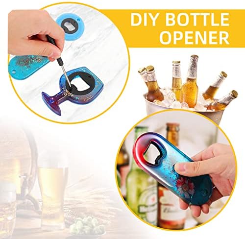50 Set DIY Bottle Opener Kit - Stainless Steel Metal Opener Inserts