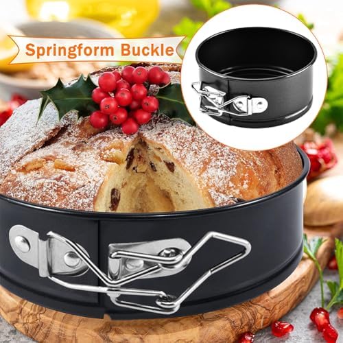 4 Inch Mini Springform Pans Set of 4, Nonstick for Mini Cheesecakes