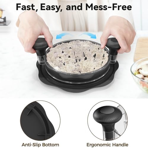 Ukeetap 10" Meat Shredder Tool Twist, Black