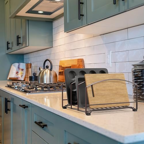 Deco Brothers Cookware Organizer Rack for Kitchen Cabinet, 3 Slot Holder