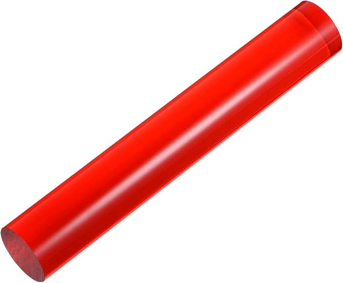 HARFINGTON Acrylic Clay Roller 6 Inch x 1 Inch Solid Non-Stick Plastic Round - Image 3