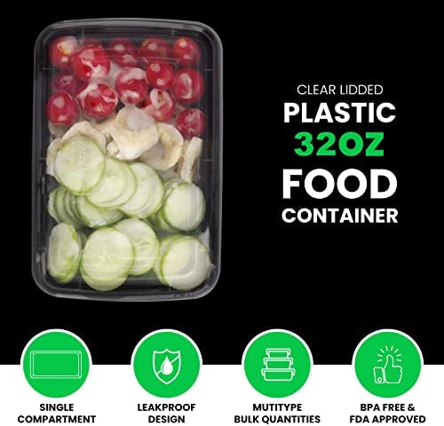 Meal Prep Containers, 10 Pack 32OZ Food Storage Containers with Lids