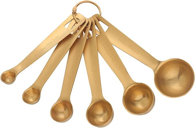 DOCBLACK Measuring Spoons, Heavy Duty 18/8 Stainless Steel Measuring Spoons by BOCBLACKKITCHENACCESSORIES