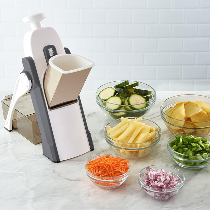 Saker 5-in-1 Adjustable Vegetable Slicer, 0.1-8mm
