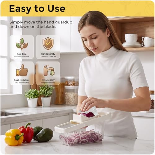 Mandoline Slicer For Kitchen With Container,Mandoline Food Slicer