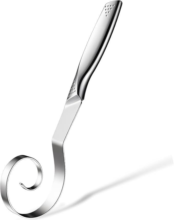 Seamless Danish Dough Whisk Stainless Steel Bread Sourdough Whisks by GLNWUE