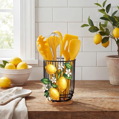 7 Pcs Lemon Kitchen Decor and Accessories Silicone Cooking Utensils