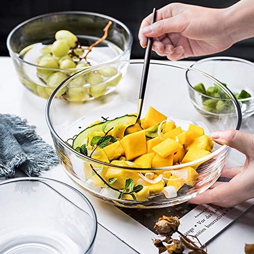 Glass Baking Bowl Large Salad Bowl for Oven/Microwave/Freezer Glass