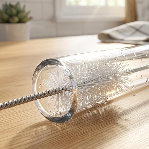12 Inch Extra Long Straw Brush Cleaner (10 Pack), Flexible Nylon Tube