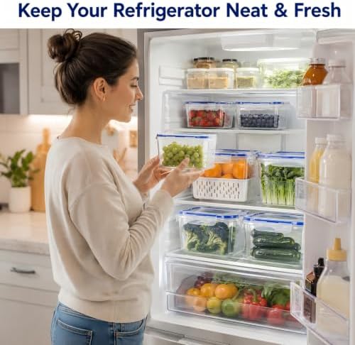 3 Pcs Fruit Storage Containers for Fridge