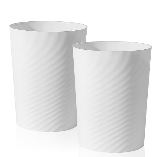 UUJOLY Plastic Small Trash Can Wastebasket, Garbage Container Basket by UUJOLY