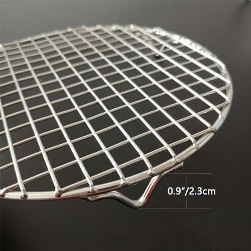 BBQ Rack 304 Stainless Steel Rack with Legs 12 Inches Round Cooking