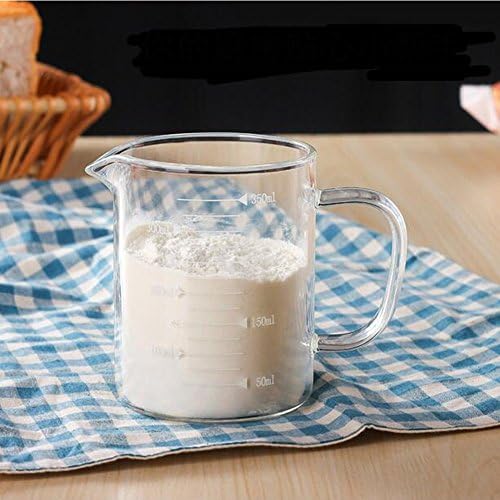 Borosilicate Glass Measuring Cup 350 mL with Spout and Handle Clear
