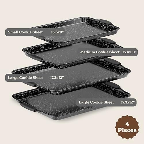 Country Kitchen Nonstick Stackable Bakeware Set - Heavy Duty, Durable