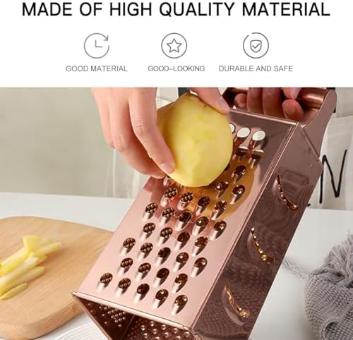 DOITOOL Professional Cheese Grater, Box Grater for Cheese Stainless