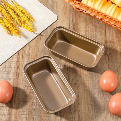 12Pc Mini Loaf Pans for Baking,6.1x3.3x1.7“ Nonstick Carbon Steel