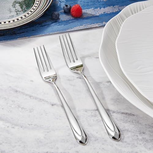 KEAWELL Premium Astra 20/45/65-Piece Silverware Set (65, Silver)