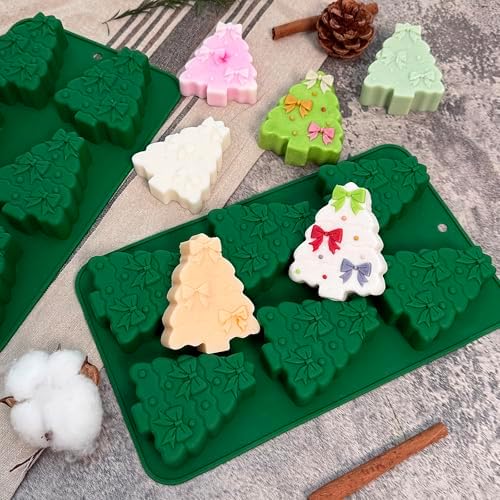 Christmas Tree Silicone Molds 2 Pack Christmas Chocolate Molds for