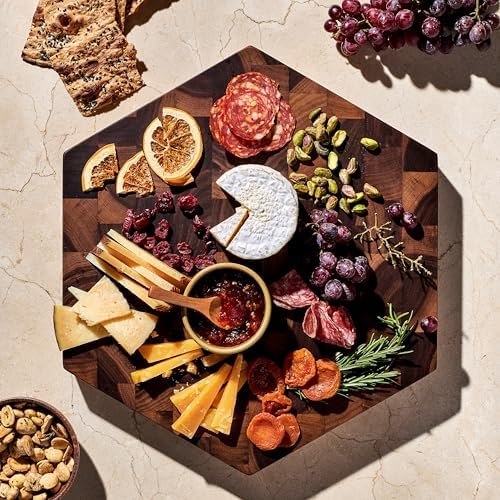 HexClad 15" Walnut Charcuterie Board and Cutting Board