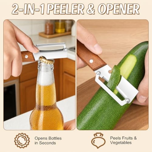 Upgrade Vegetable Peeler and Julienne Peeler Set, 2-Pcs