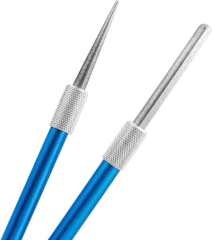 Wolfride 2Pcs Serrated Knife Sharpener, Retractable Diamond Sharpening Rod - Image 6