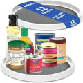 Set of 2, 12 Inch Non-Skid Lazy Susan Organizer, Pantry Lazy Susan Turntable for Cabinet, Kitchen Cabinet Organizer, Pantry Organization and Storage -Size- 12"x1.5"