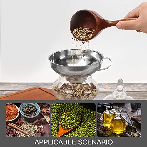 2 PCS Canning Funnel for Wide and Regular Jars, Wide Mouth Funnel