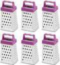 Juvale Mini Stainless Steel Cheese Grater Set - 4-Sided Zester Grater