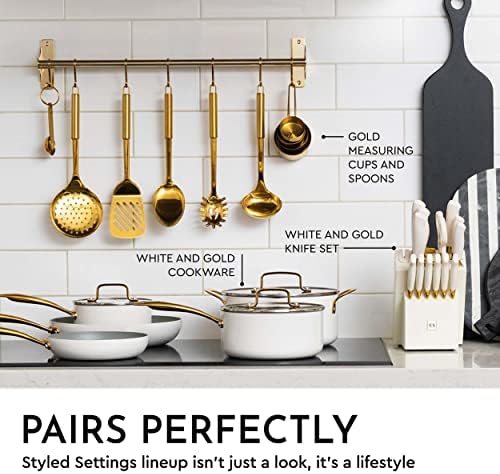 Styled Settings Gold Cooking Utensils Set, 5-Piece