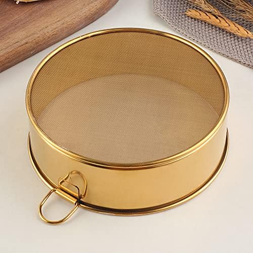 18/10 Stainless Steel Flour Sifter, Kitchen Cake Flour Fine 80 Mesh