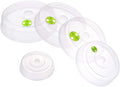 Set of 5 Microwave Plate Covers by TENINYU