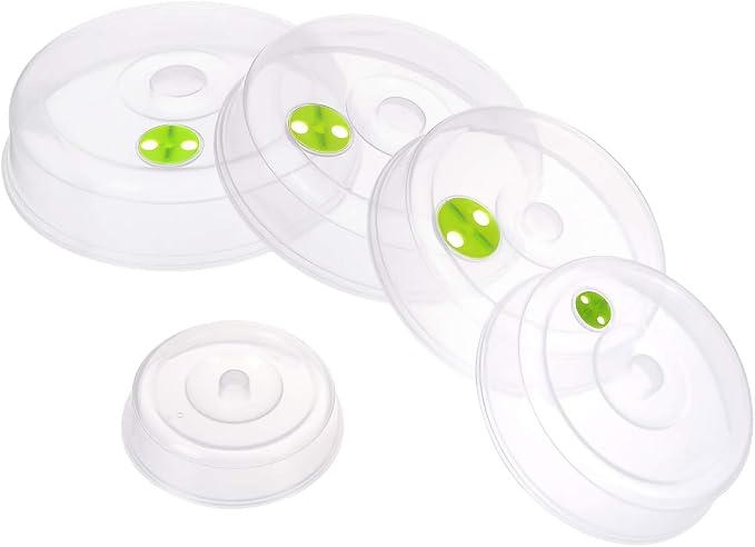 Set of 5 Microwave Plate Covers by TENINYU