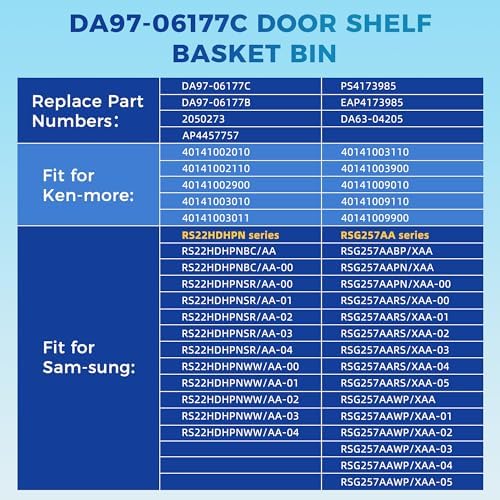 AMI PARTS DA97-06177C Door Shelf Basket Bin