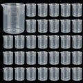 30 Pack Plastic Beakers 300 ml Graduations Plastic Graduated Measuring