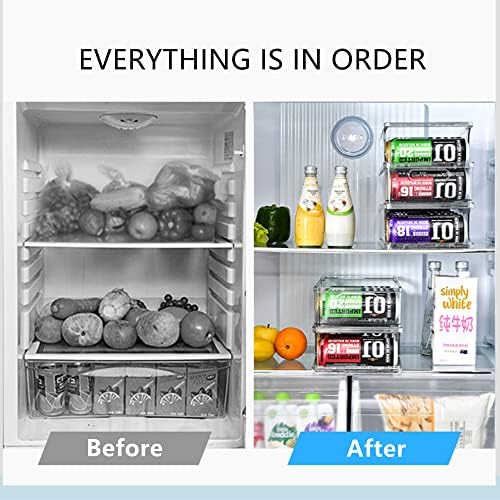 Xicennego 2-Tier Soda Can Organizer, 500ml/17oz, Stackable